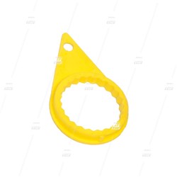 32mm CHECKPOINT Wheel Nut Indicator - Yellow