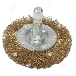 Rotary Wire Brush, 50mm x 6.3mm, with 1/4" Hex Shank