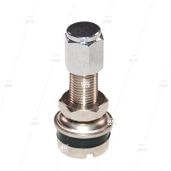 TR430B-1 Chrome Clamp-In Car Valve with Metal Cap