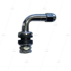 TR8-90 Chrome Clamp-In Car Valve - 90deg