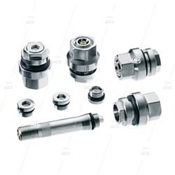 Invisible Chrome Clamp-In Car Valve Kit (7/set)