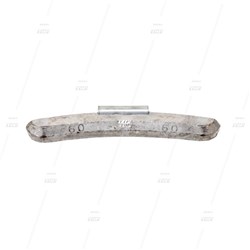 60g, Lead Clip-on Wheel Weights for Steel Wheels (bag/50)