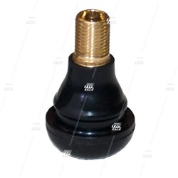 TR412 Snap-In Car Valve Short - Core In, No Cap 
