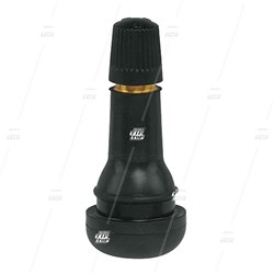 TR413 Snap-In Car Valve - Cores In, Black Cap (bag/100)