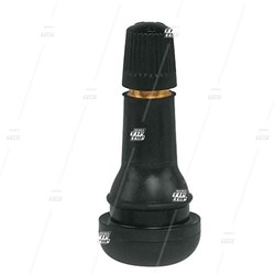 TR414 Snap-In Car Valve Short - Core In, Cap On (bag/100)