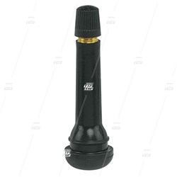 TR418 Snap-in Car Valve Long - Cores In, Black Cap (bag/100)