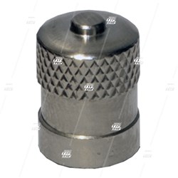 Chrome Metal Valve Cap - Long (bag/100)