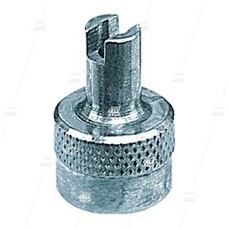 Metal Valve Cap with Slotted Core Remover Top (bag/100)