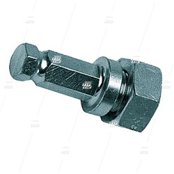 Quick Release Arbour, Hex Adaptor, M14 (14mm) Thread, with Nut