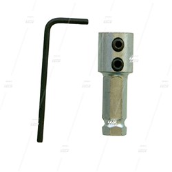 Quick Release Hex Adaptor, 6mm Shaft, with Set Screw