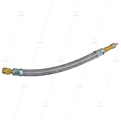 100mm Flexible Braided, Truck Valve Extension - Round Nut
