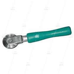 Rema Tip Top Patch Stitcher 35mm x 4mm, Corrugated with Ball Bearing, Wooden Handle