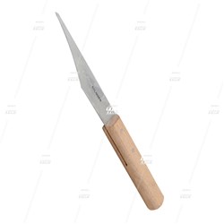 130mm, Curved knife with wooden handle