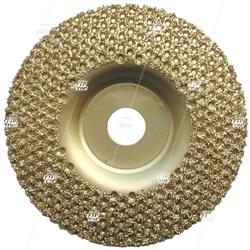 23 Grit, 102mm Buffing Carbide, Copper Flat Disc - 16mm Bore