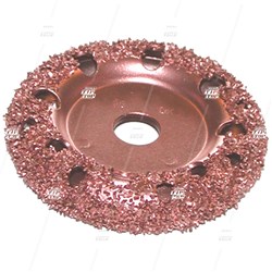 18 Grit, 76mm Buffing Carbide, Copper Donut Wheel - 14mm Bore