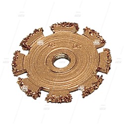 18 Grit, 50mm Buffing Carbide, Copper Donut Wheel - 3/8" Thread