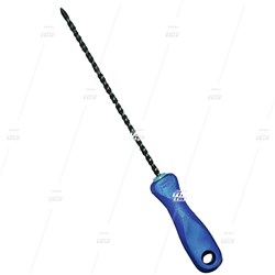 Boring Hand Rasp, 195mm x 6.5mm, Plastic Handle