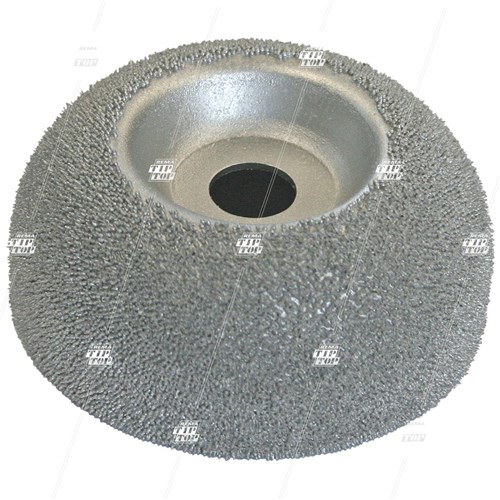 16 Grit, 76mm Buffing Carbide, Steel Contour Wheel - 3/8