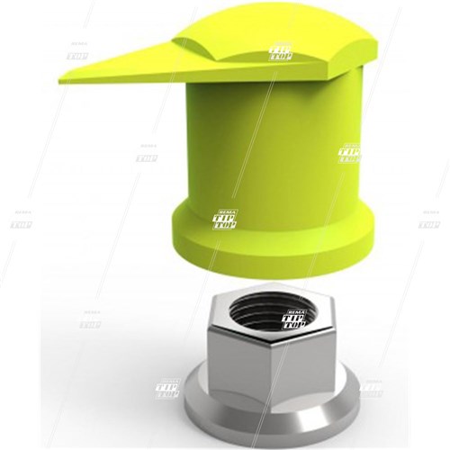 27mm DUSTITE Long Reach Wheel Nut Indicator - Yellow