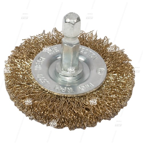 Rotary Wire Brush, 50mm x 6.3mm, with 1/4