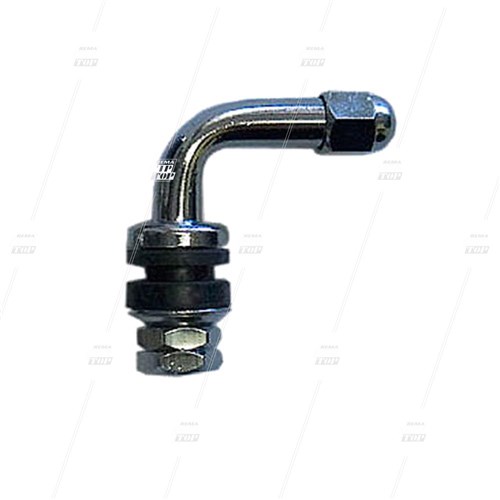 TR8-90 Chrome Clamp-In Car Valve - 90deg