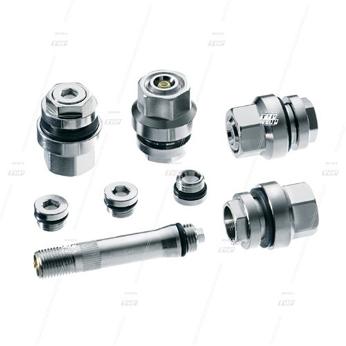 Invisible Chrome Clamp-In Car Valve Kit (7/set)