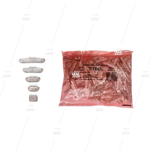 MIXED, Lead Clip-on Wheel Weights for Steel Wheels (bag/100)