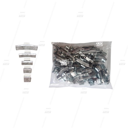MIXED, Lead Clip-on Wheel Weights for Alloy Wheels (bag/100)