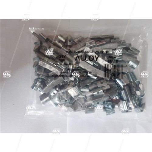 MIXED, Lead Clip-on Wheel Weights for Alloy Wheels (bag/100)