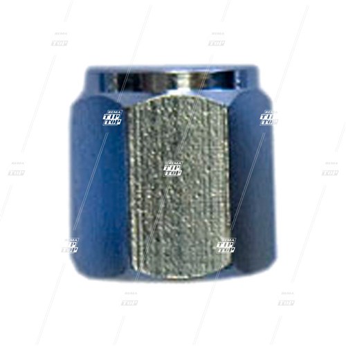 Chrome Sealing Metal Valve Cap, Hex Style, Flat Top (bag/100)