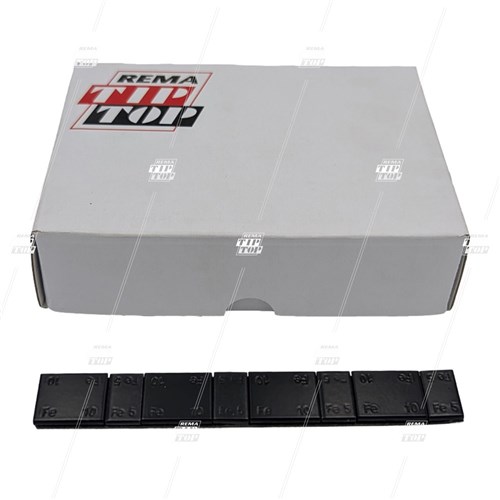 60g, Steel Stick-on Wheel Weights with Lohmann Tape - Black (box/50)