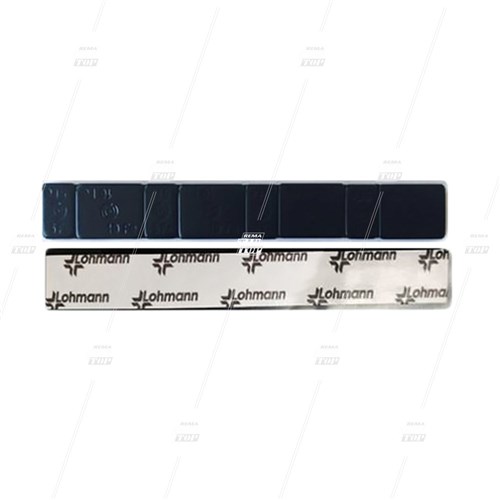60g, Steel Stick-on Wheel Weights with Lohmann Tape - Black (box/50)