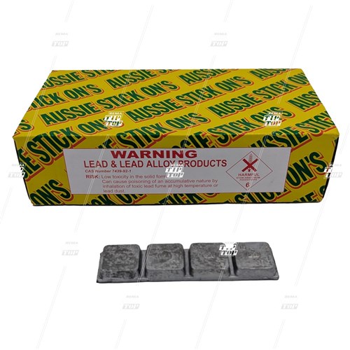 200g AUSSIE, Lead Stick-on Wheel Weights (box/30)