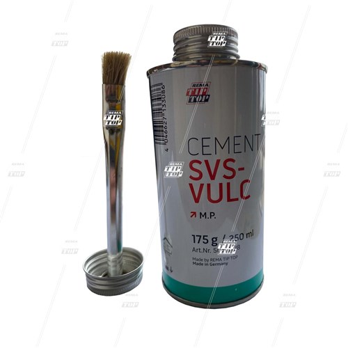 Rema Tip Top Tube Patch Cement, SVS-VULC Fluid, 175g Tin with Brush, CFC Free