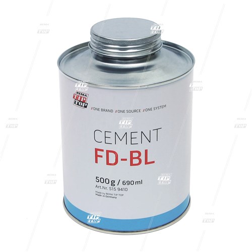 Rema Tip Top Fast Dry Patch Cement SC-BL FD, 500g Tin with Brush, CFC Free