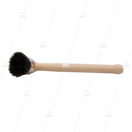 Angled Brush with Wooden Handle