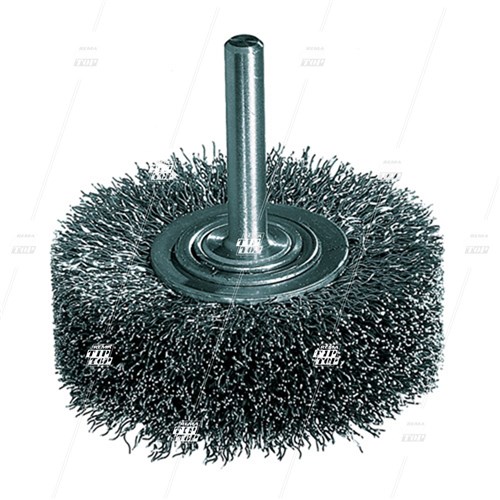 Rotary Wire Brush, 60mm x 20mm, with 6mm Fixed Arbour