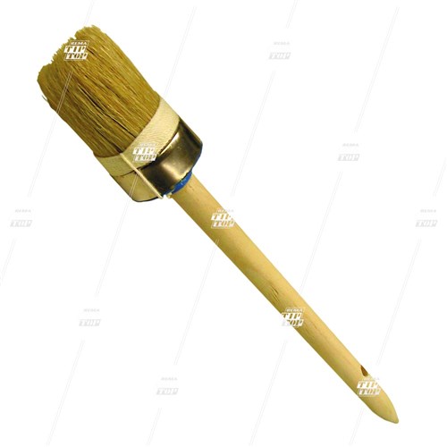 35mm, Round Brush with Wooden Handle