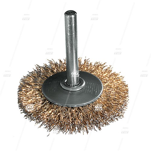 Rotary Wire Brush, 55mm x 8mm, with 6mm Fixed Arbour