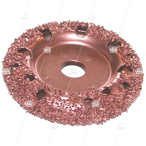18 Grit, 76mm Buffing Carbide, Copper Donut Wheel - 14mm Bore