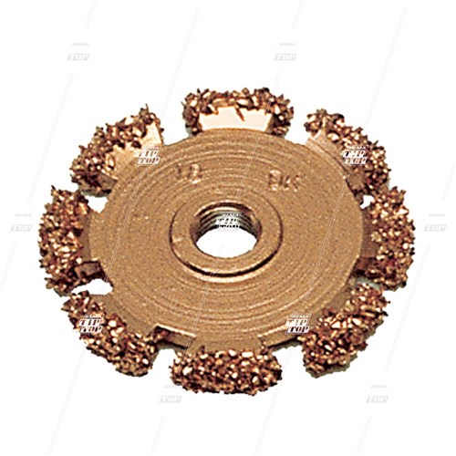 16 Grit, 50mm Buffing Carbide, Copper Donut Wheel - 3/8